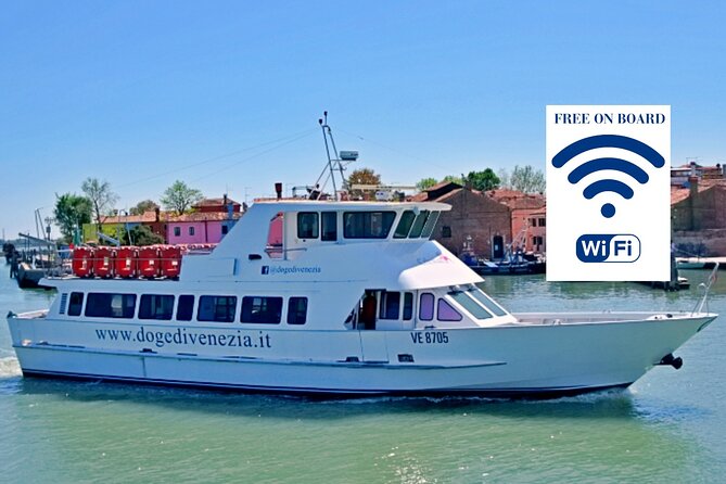 from Venice: Murano and Burano afternoon tour - San Marco area departure and the Venetian Lagoon boat ride