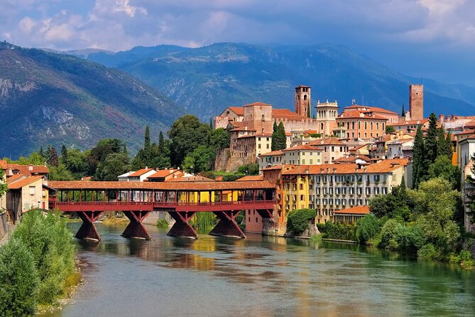 Private Prosecco , Hilltowns & Palladian Villa Tour from Venice - Bassano del Grappa: walking time, a famous bridge, and grappa culture