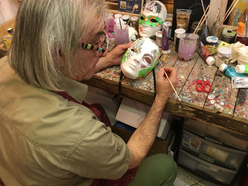 Venice: Carnival Mask Workshop - What you do in the workshop: pick a base mask, then paint with guidance