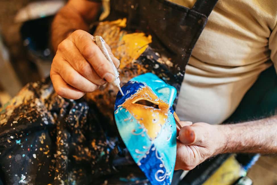 Venice: Carnival Mask Workshop - Paint supplies, mess level, and what to wear